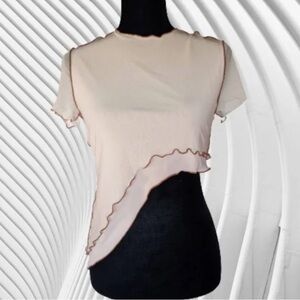 Princess Polly asymmetrical shirt